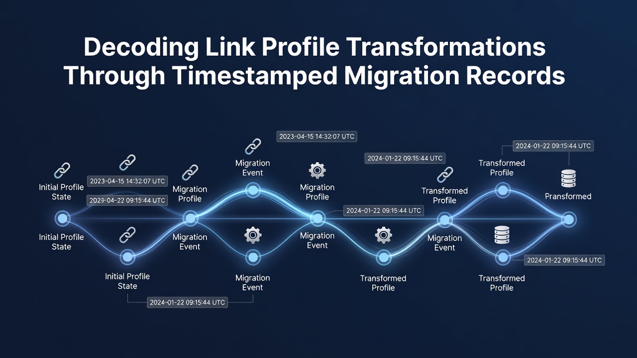 Decoding Link Profile Transformations Through Timestamped Migration Records